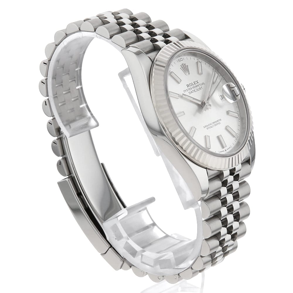 【最大3万円クーポン＆ポイント2倍】ロレックス デイトジャスト41 126334 シルバー バー 5列 ジュビリーブレス ランダム番 メンズ【中古】【腕時計】【送料無料】【返品OK】【ローン60回払い特別低金利】
