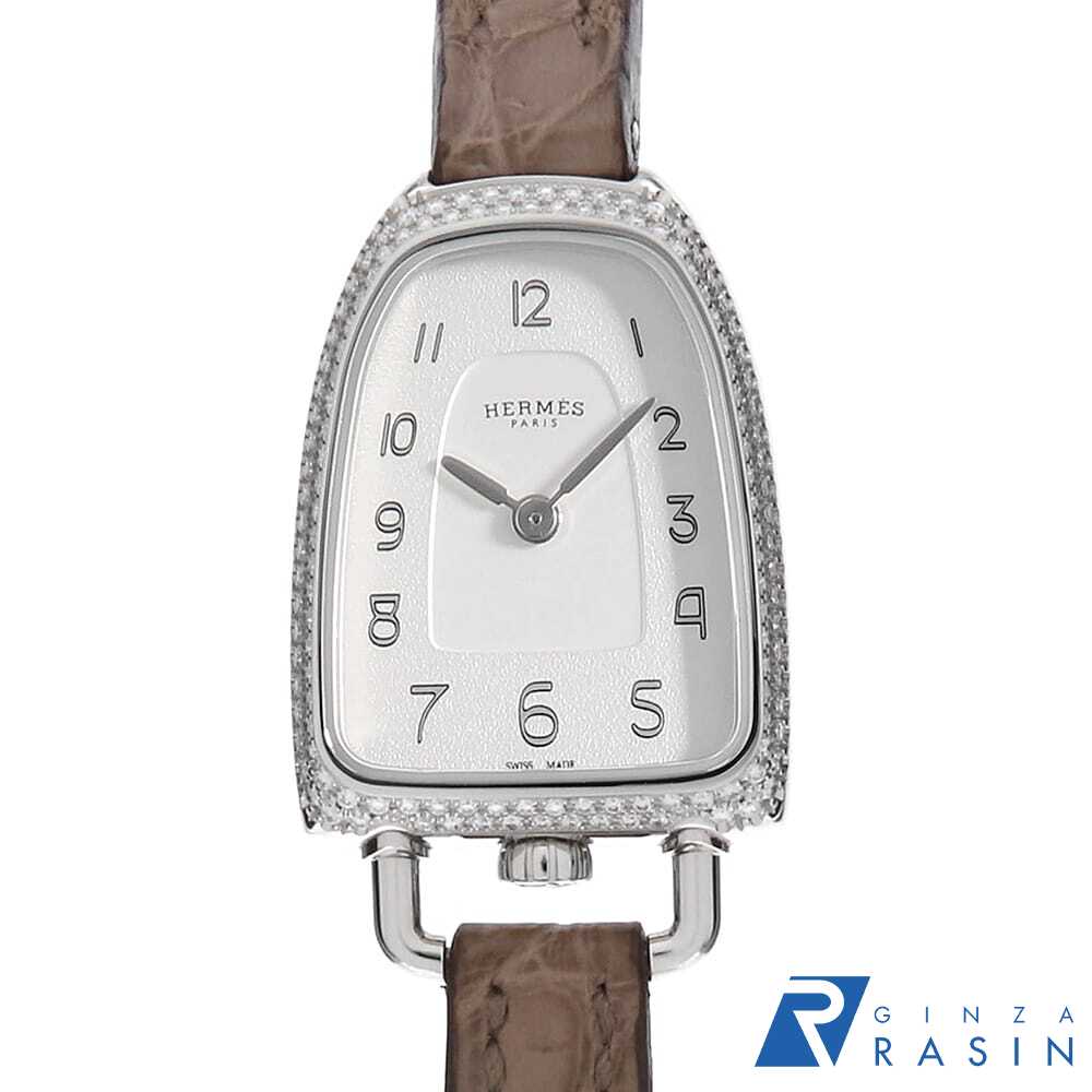 エルメス ギャロップ ドゥ エルメス GM GA1.270 K18PG無垢 台形 6時位置リューズ クオーツ エルメス HERMES ギャロップ ドゥ エルメス GM GA1.270(W047893WW00