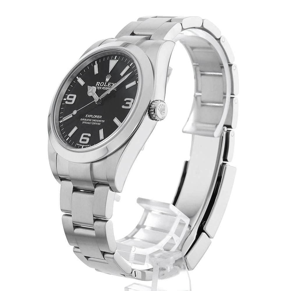 【ローン60回払い特別低金利】ロレックス エクスプローラーI 後期型 ホワイト369 214270 ブラック ランダム番 メンズ【中古】【腕時計】【送料無料】【返品OK】