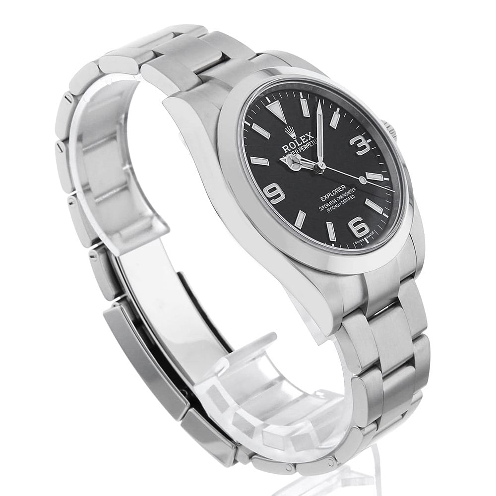 【ローン60回払い特別低金利】ロレックス エクスプローラーI 後期型 ホワイト369 214270 ブラック ランダム番 メンズ【中古】【腕時計】【送料無料】【返品OK】
