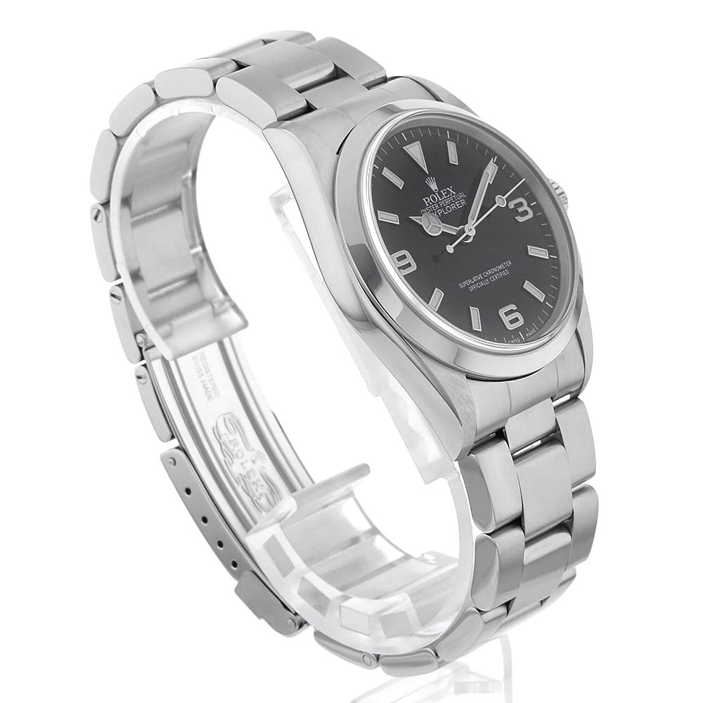 【ローン60回払い特別低金利】ロレックス エクスプローラーI 14270 ブラック P番 メンズ【中古】【腕時計】【送料無料】【返品OK】