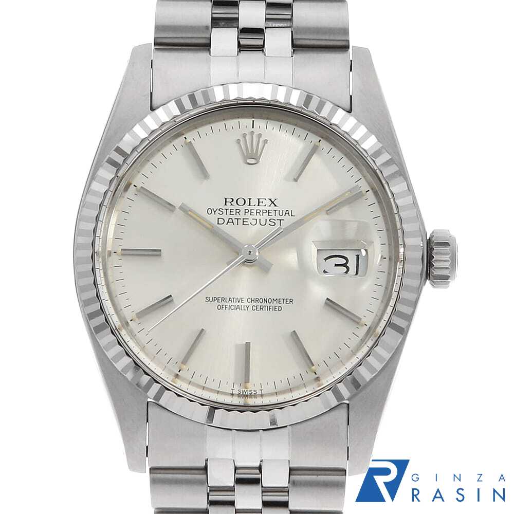 【ローン60回払い特別低金利】ロレックス デイトジャスト 16014 シルバー バー 84番 メンズ【中古】【腕時計】【送料無料】【返品OK】