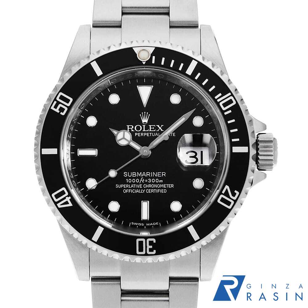 【ローン60回払い特別低金利】ロレックス サブマリーナ デイト 16610 ブラック V番...