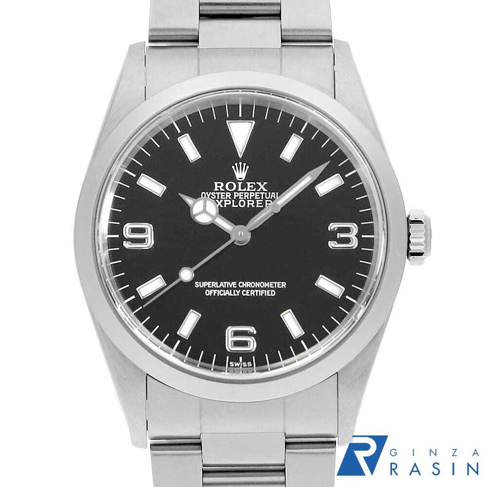 【ローン60回払い特別低金利】ロレックス エクスプローラーI 14270 ブラック A番 メンズ【中 ...