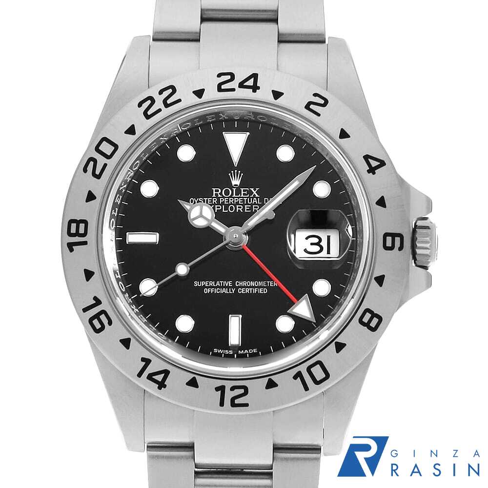 【ローン60回払い特別低金利】ロレックス エクスプローラーII 16570 ブラック V番 ...