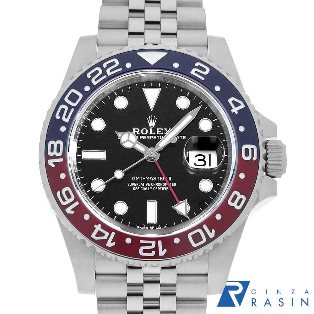 【ローン60回払い特別低金利】ロレックス GMTマスターII 126710BLRO ブラック 5列 ...