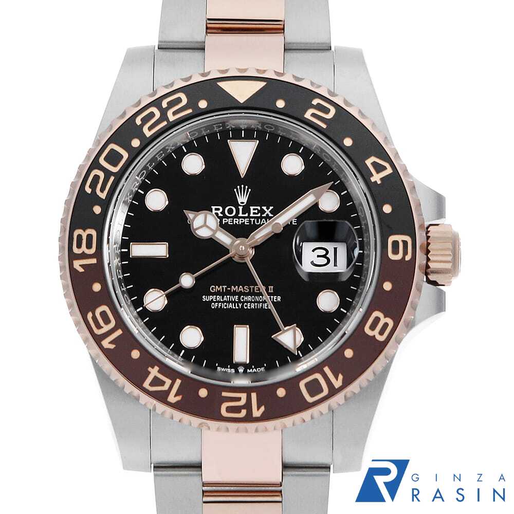 【ローン60回払い特別低金利】ロレックス GMTマスターII 126711CHNR ブラック ラン...