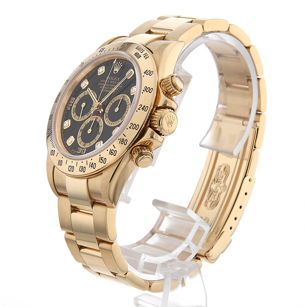 【ローン60回払い特別低金利】ロレックス コスモグラフ デイトナ 8Pダイヤ 16528G ブラック U番 メンズ【中古】【腕時計】【送料無料】【返品OK】