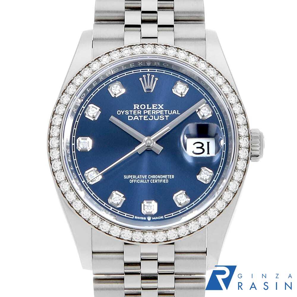【ローン60回払い特別低金利】ロレックス デイトジャスト36 ベゼルダ...(2)
