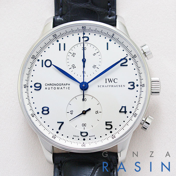 【最大3万円クーポン＆ポイント2倍】【新品】IWC ポルトギーゼ・クロノグラフ 青針 IW3714- ...