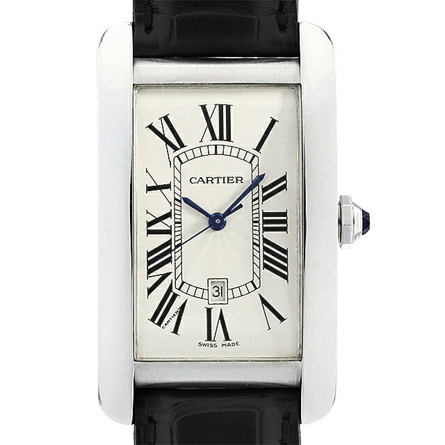 【最大5万円クーポン＆ポイント2倍】カルティエ タンクアメリカン LM W2603256 メンズ(008WCAAU0280)【中古】【腕時計】【送料無料】【60回払いまで無金利】