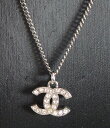 【最大3万円OFFクーポン配布中!〜8/11 1:59】CHANEL シャネル ネックレス ココマーク シルバー金具 40センチ中古