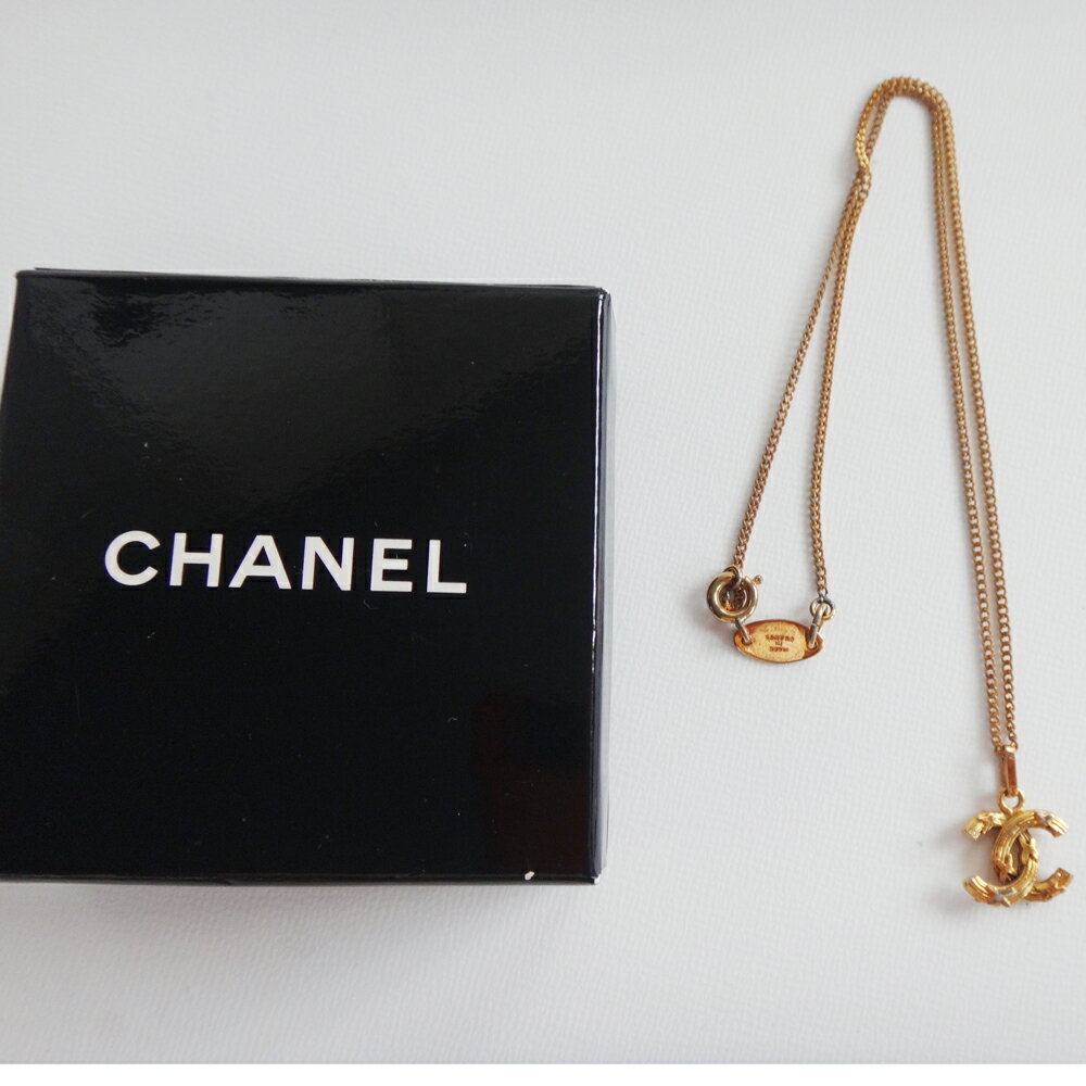 CHANEL シャネル レディース ネックレス ココマーク チェーン ゴールド 42cm ケー...