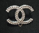 超美品 CHANEL シャネル レディース ブローチ ココマーク チャーム シルバー 中古 ca101