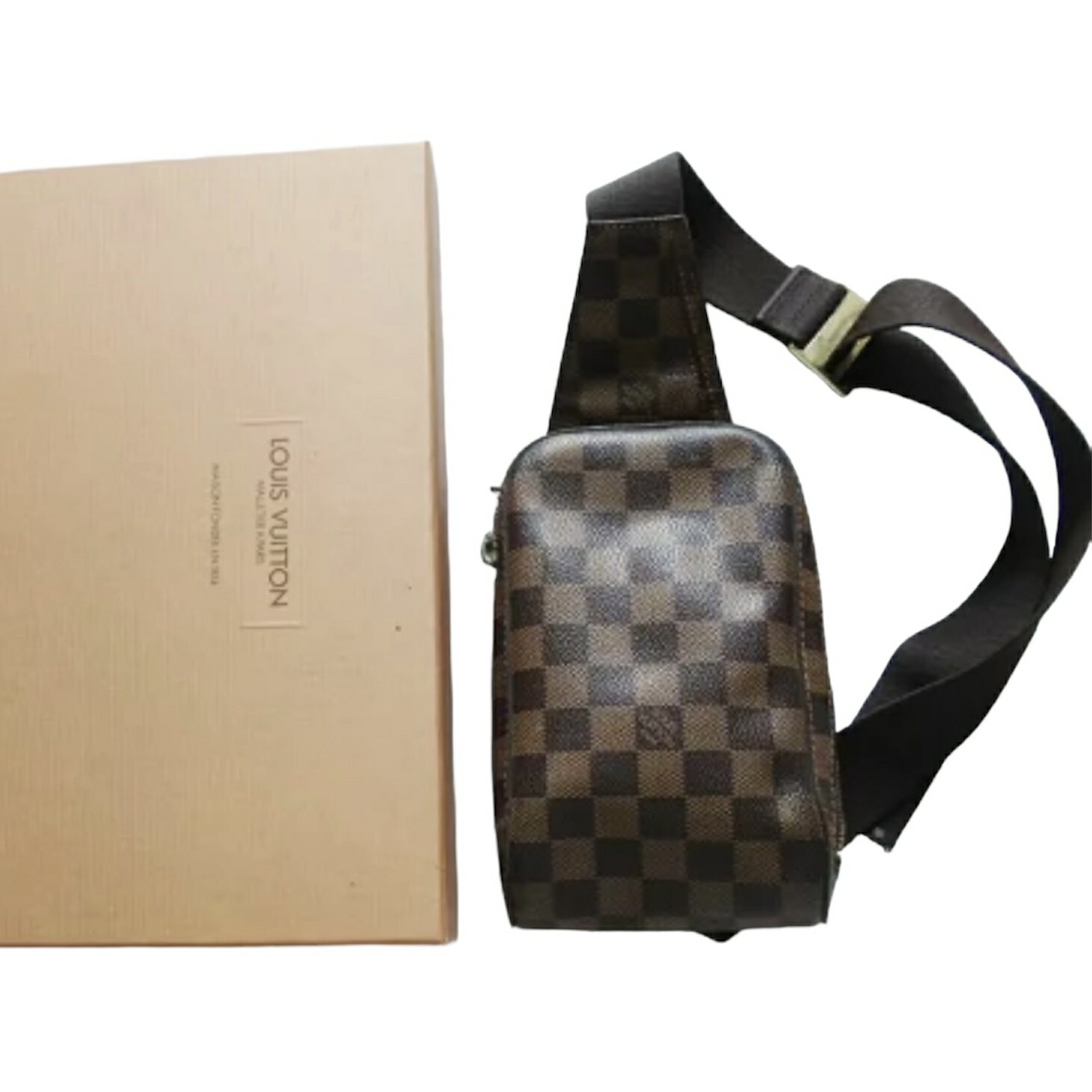 LV Louis Vuitton ルイヴィトン ダミエ ジェロニモス ショルダーバッグ メンズバッグ 中古