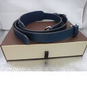 未使用品 Louis Vuitton ルイ・ヴィトン ショルダーストラップ ヌメ革 ネイビ 114ー140cm メンズ レディース シンプル ユニセックス ギフ...