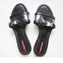 PRADA プラダサンダル レディース 靴 くつ レザーレディース シューズ ブラックフォーマル 本革 おしゃれ 高級 シンプル 厚底 ブラックフォーマル 靴サ...