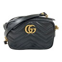 超美品 GUCCI グッチ GGマーモント ショルダーバッグ 448065 DTD1T ストラップ  ...