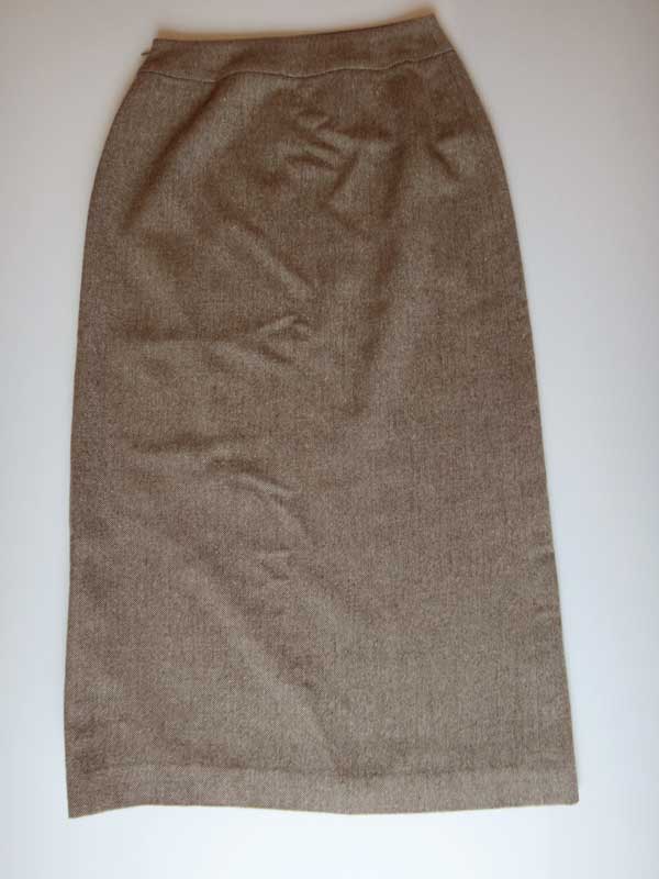 美品 バーバリー スカート Burberry ロングスカート wool ウール ベージュ 古着 中古 t-003 auc-rayline-10002393 レイライン サンプル画像2