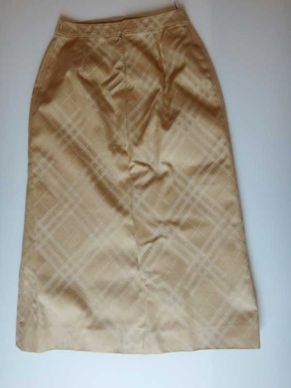 Burberry バーバリー レディース スカート チェック 美品 古着 ウエスト：約56cm 綿80％ サイズ5 中古 t-0 auc-rayline-10000757 レイライン サンプル画像2