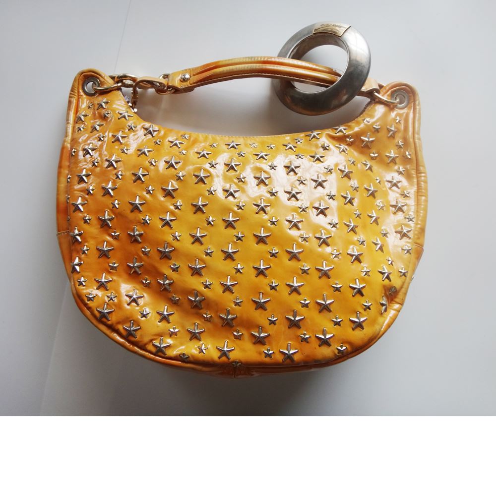 Rakuten - JIMMY CHOO ジミー チュウ ショルダーバッグ レディース バッグ スタッズ ベージュ レザー 中古 t-002