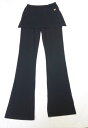 CHANEL シャネル パンツ レディース スカート付き 黒 サイズ38 古着 美品 中古 c-003