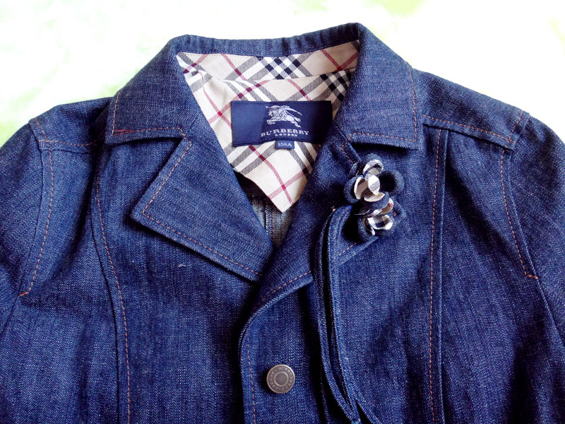 美品 バーバリー ジャケット Burberry バーバリーレディースジャケット 可愛い おしゃれ 綺麗 Sサイズ 150A 古着 auc-rayline-10012938 レイライン サンプル画像3