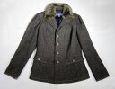 バーバリー ジャケット Burberry Blue Label バーバリーブルーレーベル ジャケット サイズ38 M レディース 黒×ブラウン 古着【中古】t-003 y81-5427