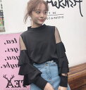 レディース 春秋レディーストップス2色 カットソー シャツ 透け感 無地 長袖 人気 カジュアル Fサイズ 新品未使用品 t-003△△BHZ170904-27...