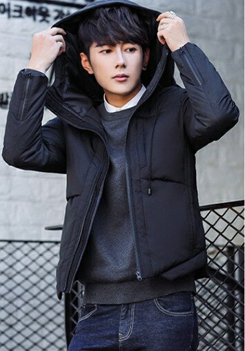 メンズ フード付き ジャケット コート 中綿 ブラック パーカー M-3XLサイズ 新品未使用品 t-003△△305-y67