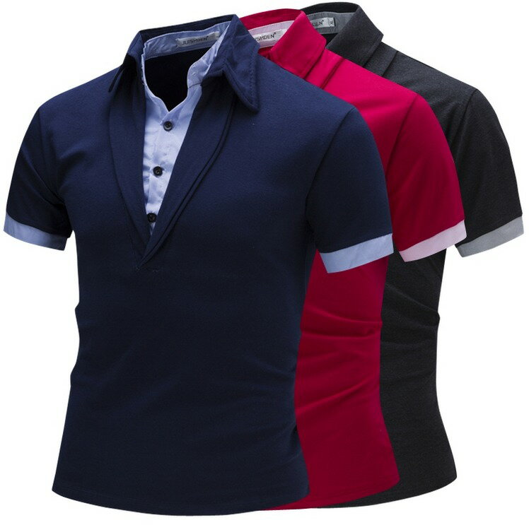 Rakuten - メンズ 半袖シャツ Tシャツ ダークグレー/ワインレッド/ネイビー M-2XLサイズ 新品未使用品 t-003△△1607-t95