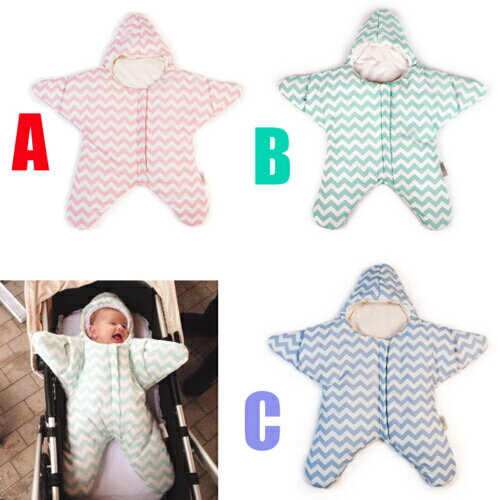 ベビー 新型スタイル 星デザイン ベビー用寝袋 新品未使用品 t-003△△w5286