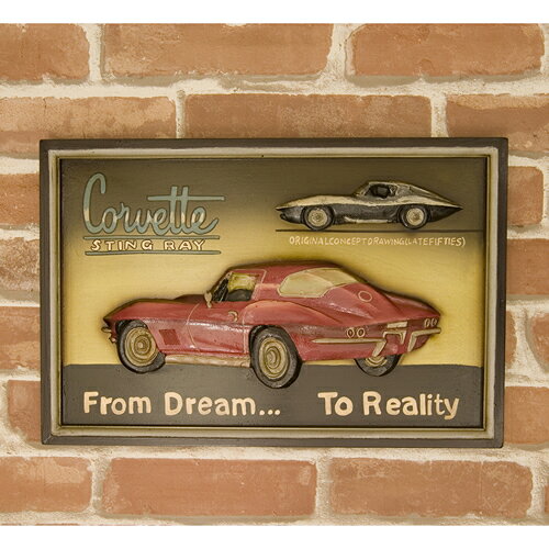 ANTIQUE BOARD アンティークボード Corvette 新品未使用品 t-003△△ [2]