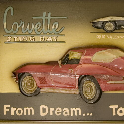 ANTIQUE BOARD アンティークボード Corvette 新品未使用品 t-003△△ [3]