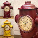 【Retro days Clock】シャビーな加工 レトロデイズクロック Hydrant 消火栓 新品未使用品 t-003△△