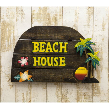 Rakuten - ビーチウォールサイン BEACH HOUSE 新品未使用品 t-003△△