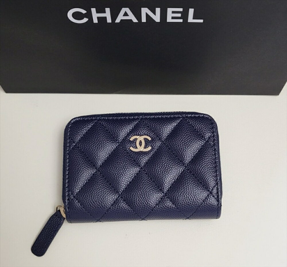 CHANEL シャネル 財布 カードケース コインケース 名刺入れ 黒 キャビアスキン ココマーク カードケース CC CCマーク ブラック ゴールド マトラッセ 定番 コインいれ レザー レディース メンズ レザー正規 中古 c-002 c16-3199