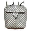 CHANEL シャネル リュックサック バッグ シェブロン V ステッチ シャネル バック レザー シルバー A91121 ライトグレー シャネルレディース シ...