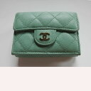 【最大3万円OFFクーポン配布中!〜7/11 1:59】CHANEL シャネル 財布 キャビア 三つ折りサイフ マトラッセ ミニ財布 小銭入れ レディース レザ...