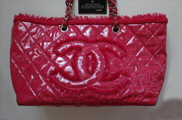 50%OFF CHANEL BAG シャネル バッグ マトラッセ ココ パテントトワレ ビニール チェーン トート ショルダーバッグ ピンク レディース 鞄 かばん 斜め掛け 入学式 卒業式 シルバー金具 プレゼント 高級 ギフト【中古】