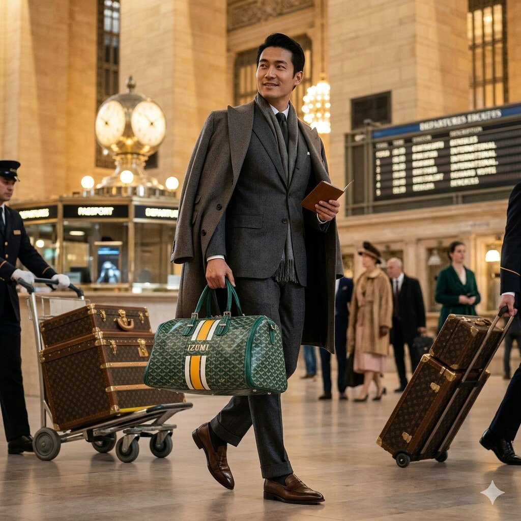 GOYARD ゴヤール クロワジュール40 ボストンバック ボストンバッグ メンズ レディース 旅行バッグ ゴルフバッグ グリーン 中古 t16-3322 auc-rayline-10013236 レイライン サンプル画像2