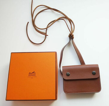 HERMES HERMES エルメス バッグ ウエストポーチ レザー ブラウン【中古】 00 h81-5071