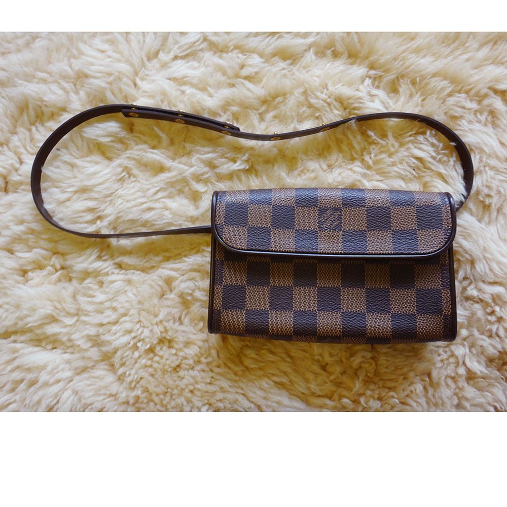 美品 Louis Vuitton ルイ ヴィトン ポシェット フロランティーヌ ダミエ M51855 ウエストポーチ メンズミニ 小物 男女兼用 FL0052 中古