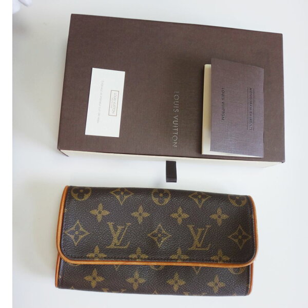 LV Louis Vuitton ルイヴィトン モノグラム ポシェットツイン PM ショルダーバッグ ポーチ M51854 ストラップ付 本物 ブランド プレゼント 中古