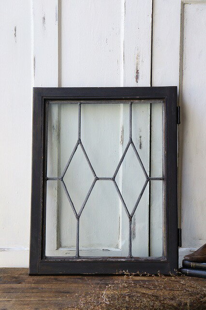 イギリスの古い 透明のステンドグラス ガラス窓 X420-6