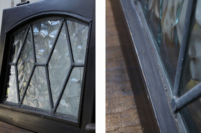 イギリスの古い 半透明のステンドグラス ガラス窓 X420-9 2