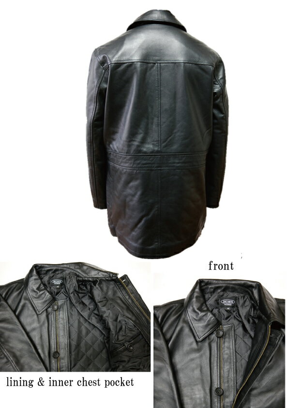 【羊革】レザーハーフコート■ LEATHER ...の紹介画像3