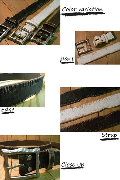 牛革ベルト　■40mm　♪ヴィンテージ加工の帯の表面には傷を掘ったように、サイドはナイフで削ったようになっています。そのカッコよさを言葉で伝えるのが難しいのでよくよく写真を見て下さい。【フリーサイズ】【男女兼用/メンズ、レディース】【本革ベルト】