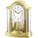 【送料無料】SEIKO CLOCK (セイコークロック) 置き時計 アナログ 回転飾り 金色 BY418G ■送料無料※北海道 九州 沖縄 離島は別途送料（1080円〜2160円）