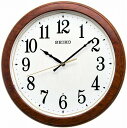 【送料無料】SEIKO CLOCK (セイコークロック) 電波 掛け時計 濃茶木目模様 光沢 直径33×4.6cm KX260B ■送料無料※北海道 九州 沖縄 離島は別途送料（1080円〜2160円）ブラック フライデー